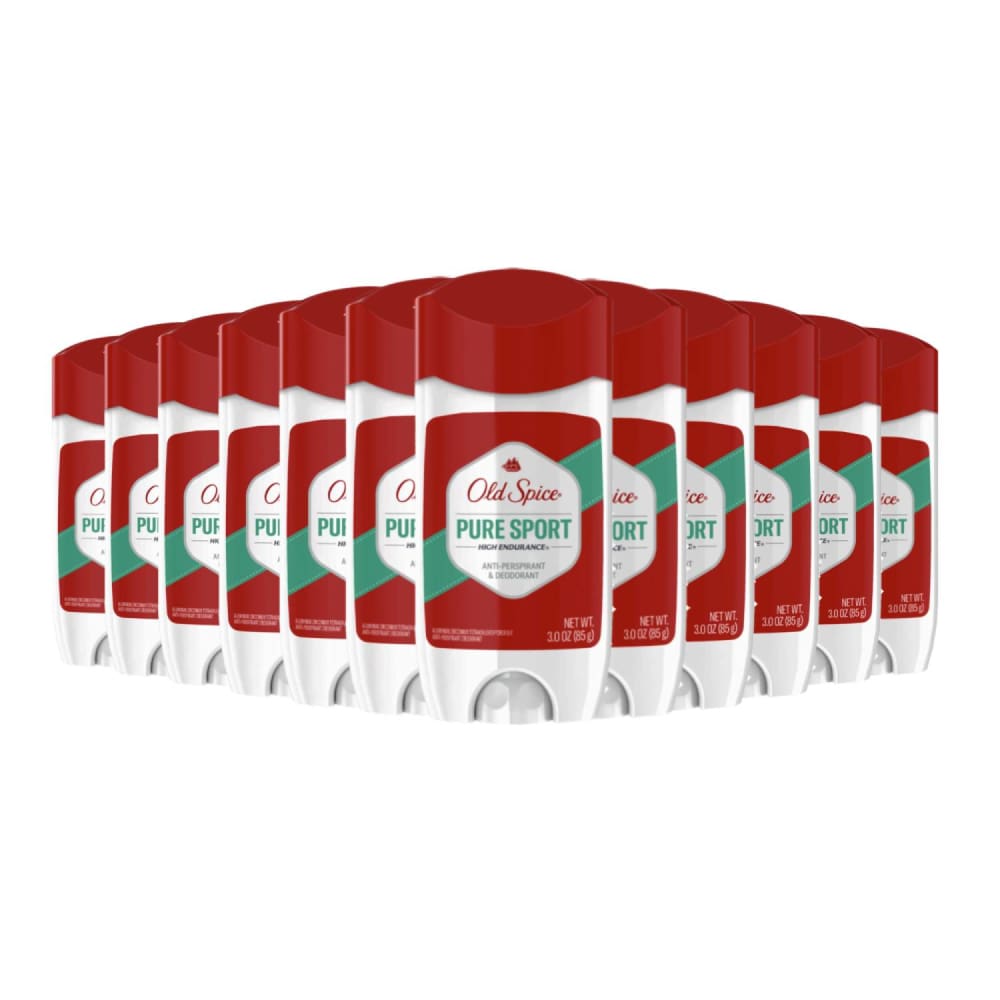 Old Spice High Endurance Antiperspirant Deodorant for Men Pure Sport Scent 3 oz-12 pack - Deodorant - Old Spice