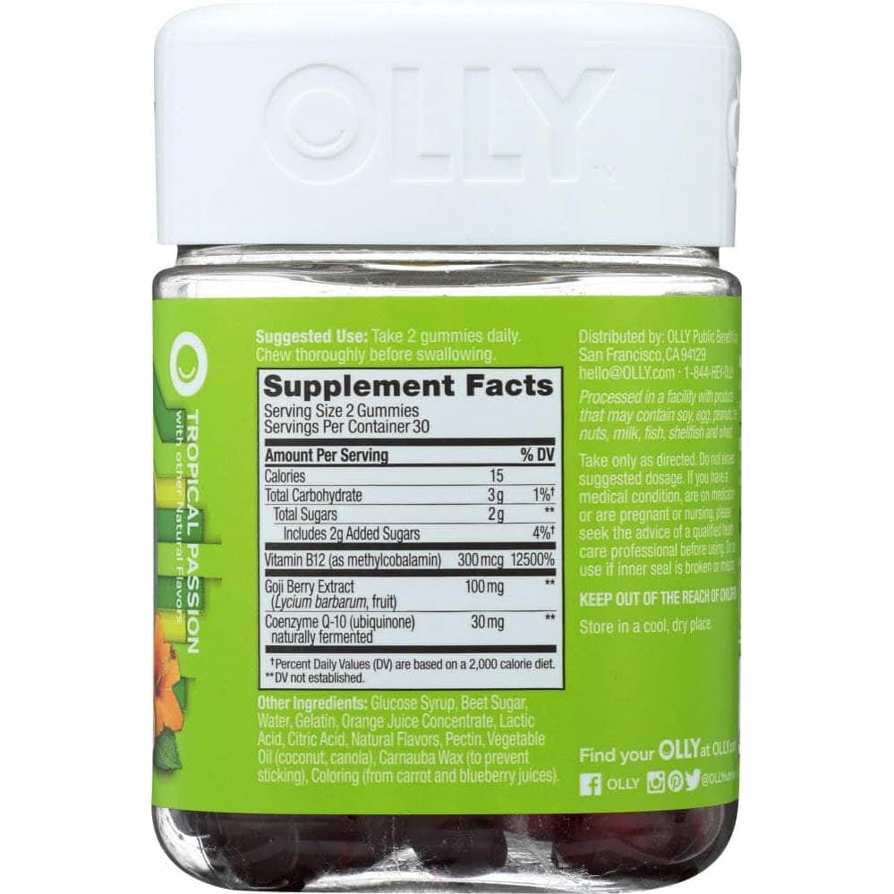 OLLY Olly Supplement Daily Energy, 60 Ea
