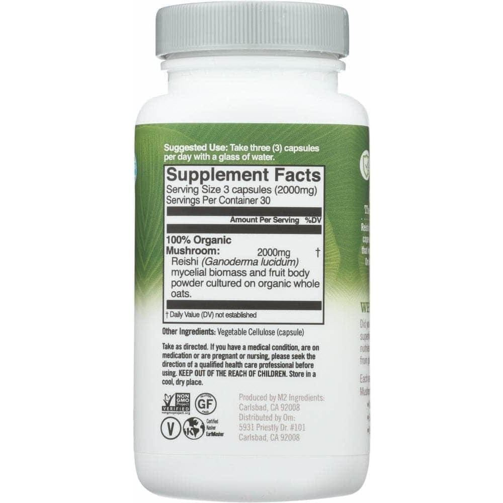 Om Om Mushroom Superfood Reishi, 90 Cp