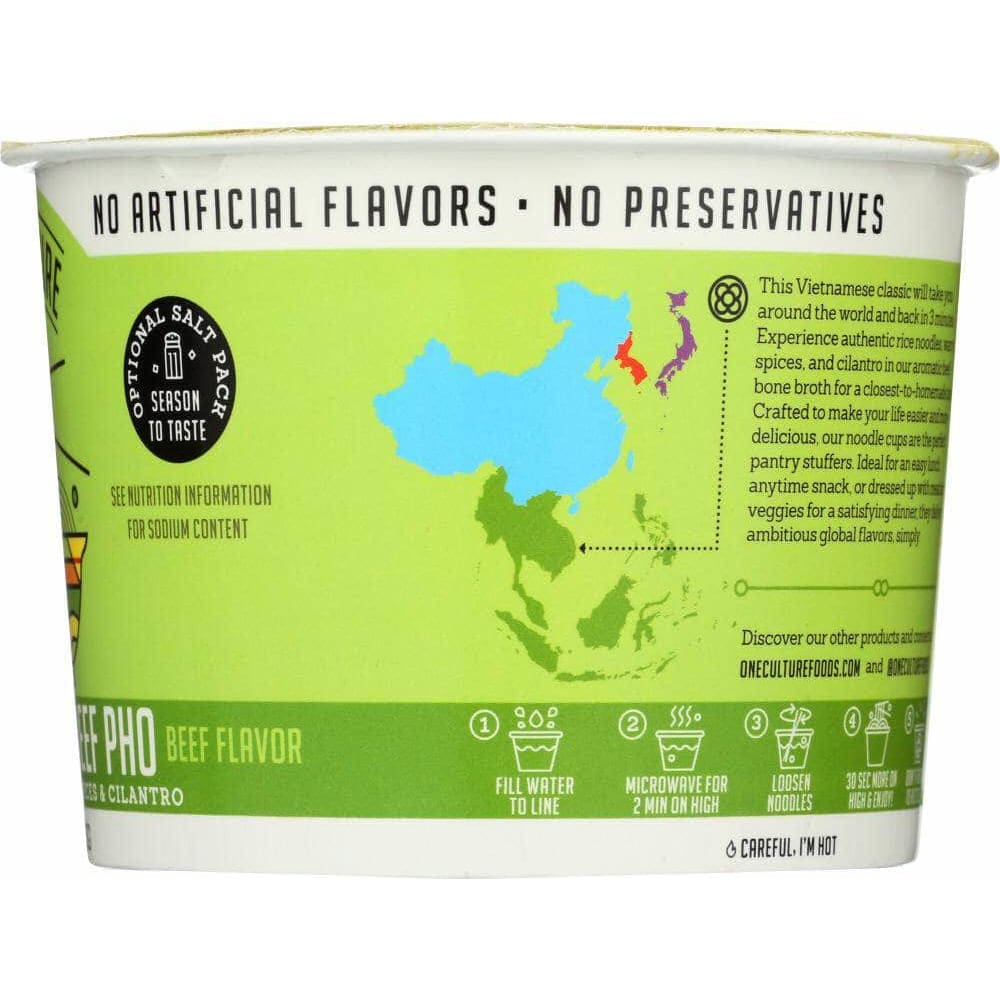 One Culture Foods One Culture Foods Vietnamese Beef Pho Noodle, 1.88 oz
