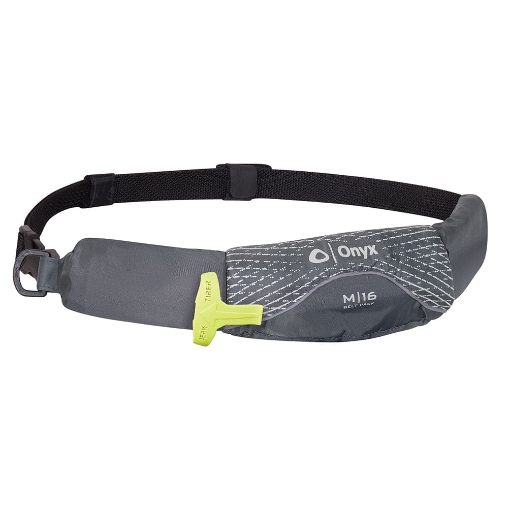 Onyx M-16 Manual Inflatable Belt Pack (PFD) - Grey - Marine Safety | Personal Flotation Devices - Onyx Outdoor