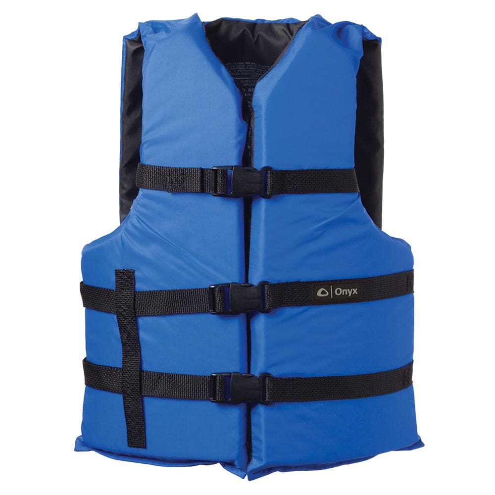 Onyx Nylon General Purpose Life Jacket - Adult Oversize - Blue - Marine Safety | Personal Flotation Devices - Onyx Outdoor