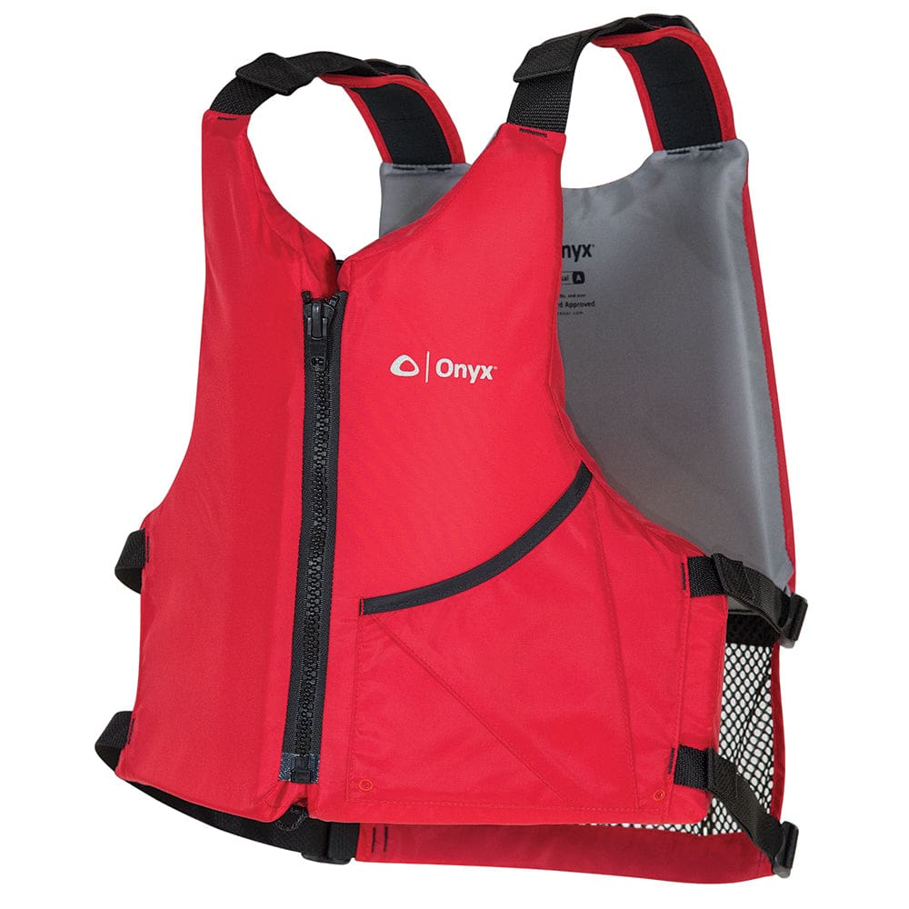 Onyx Universal Paddle Vest - Adult Universal - Red - Paddlesports | Life Vests,Marine Safety | Personal Flotation Devices - Onyx Outdoor