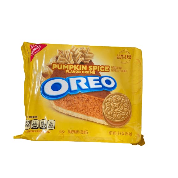 OREO OREO Pumpkin Spice Sandwich Cookies, Limited Edition, 12.2 oz