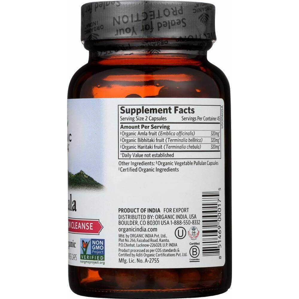 ORGANIC INDIA Organic India Triphala Digestion & Colon Cleanse, 90 Veggie Caps