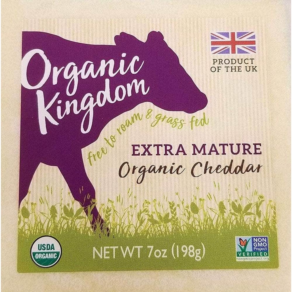 Organic Kingdom Organic Kingdom Extra Mature Organic Cheddar Cheese, 7 oz