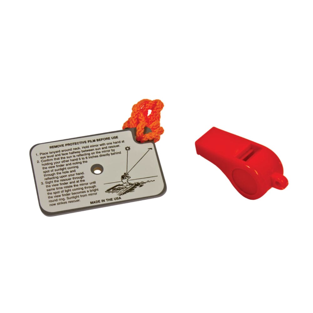 Orion Whistle/ Mirror Kit (Pack of 4) - Boat Outfitting | Accessories,Marine Safety | Accessories - Orion