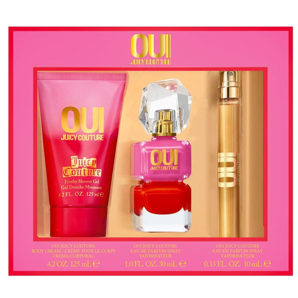 OUI Juicy Couture for Women Fragrance 3 Piece Gift Set - Women’s Perfume - OUI