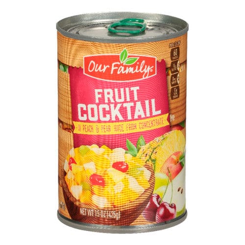 Our Family Fruit Cocktail in Juice 15oz (Case of 12) - Misc/Our Family - Our Family