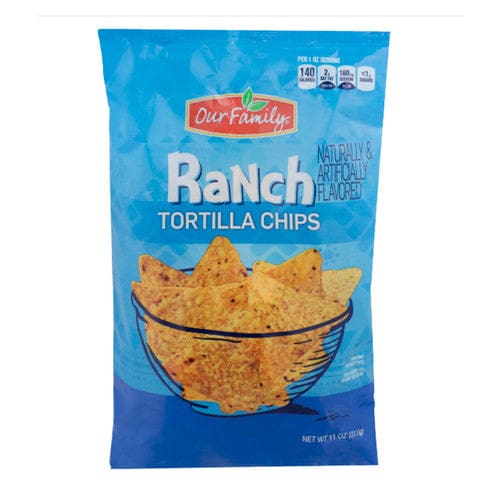 Our Family Ranch Tortilla Chips 10oz (Case of 12) - Misc/Our Family - Our Family