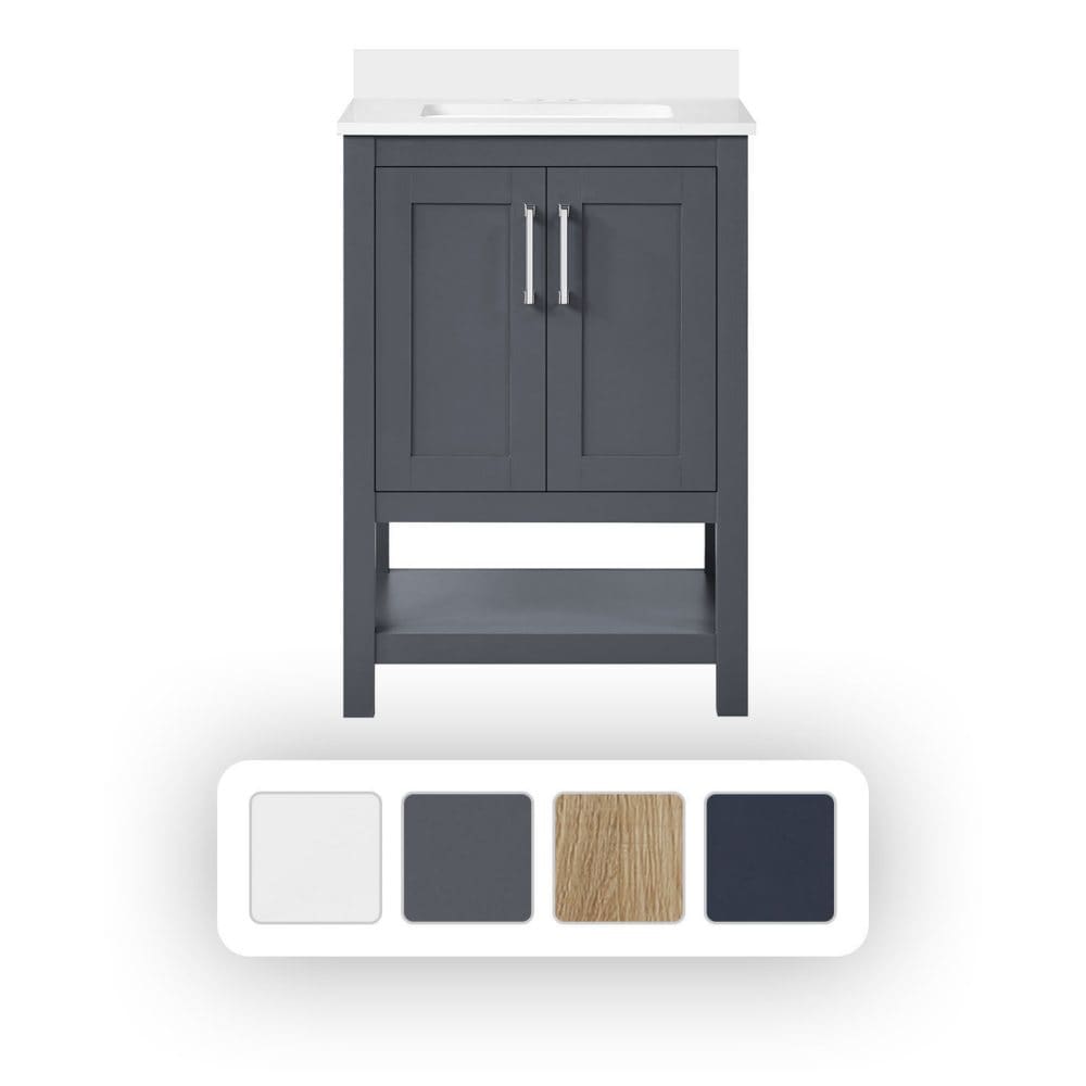 OVE Decors Vegas 24 W x 19 D Freestanding Bathroom Vanity With Sink - Vanities & Bathroom Furniture - ShelHealth