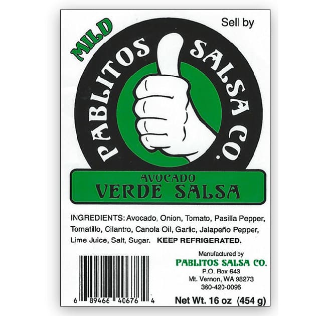 Pablitos Salsa Pablitos Salsa Co. Avocado Verde Salsa Mild, 16 oz
