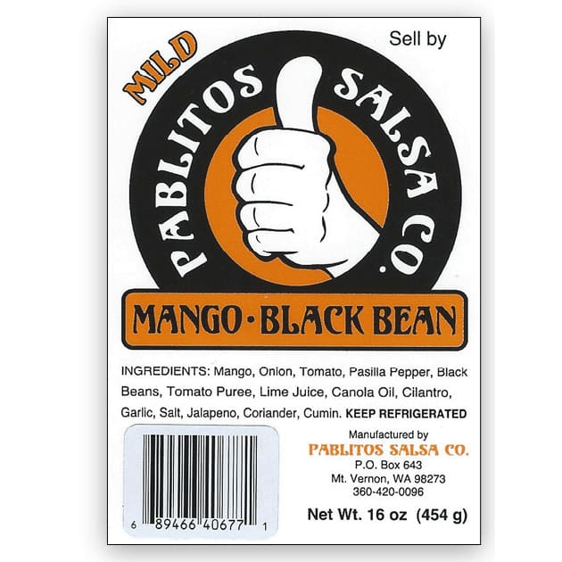 Pablitos Salsa Pablitos Salsa Co. Mango Black Bean Salsa Mild, 16 oz