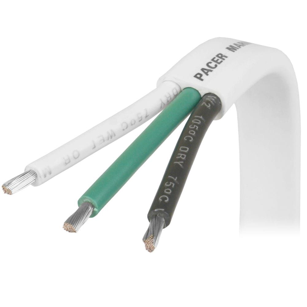 Pacer 8/ 3 AWG Triplex Cable - Black/ Green/ White - 100’ - Electrical | Wire - Pacer Group