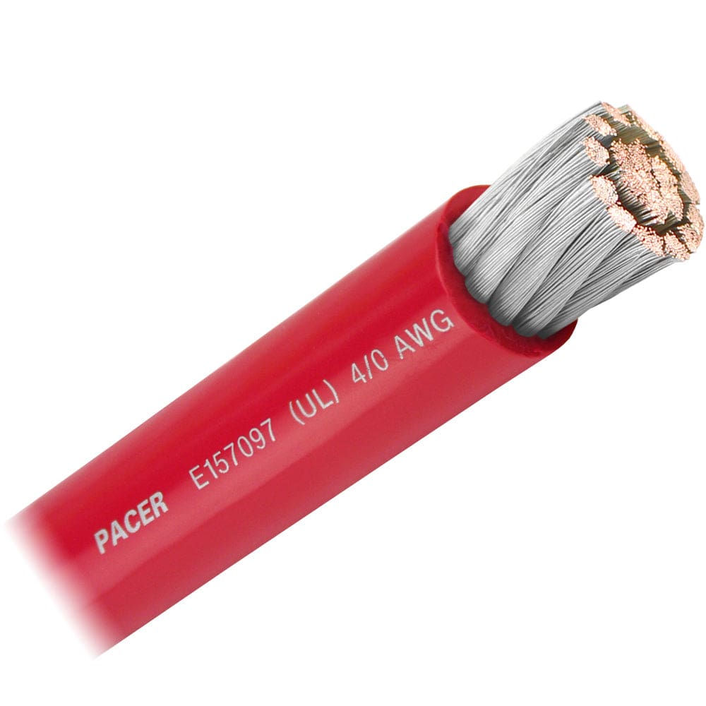 Pacer Red 4/ AWG Battery Cable - Sold By The Foot (Pack of 2) - Electrical | Wire - Pacer Group