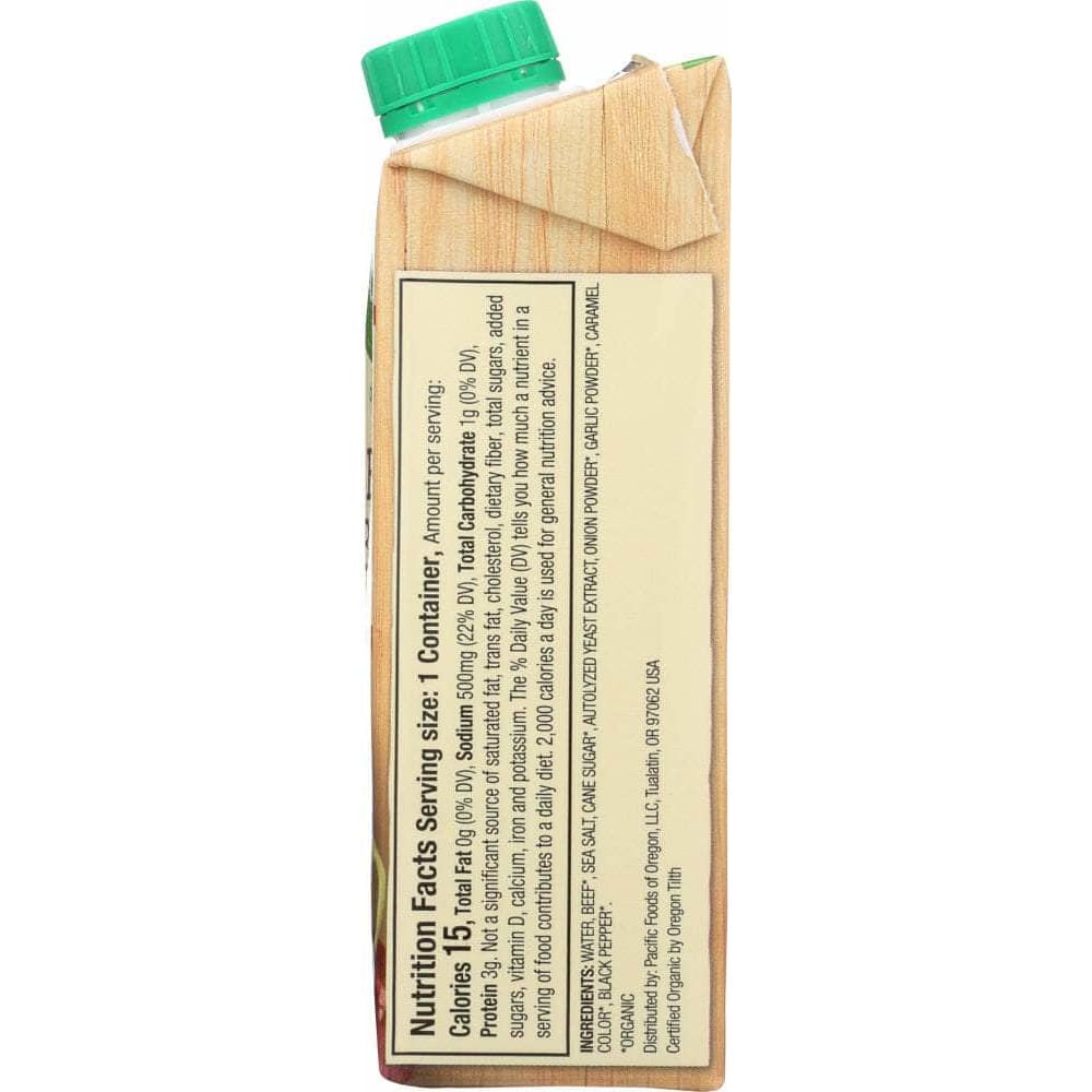 Pacific Foods Pacific Foods Broth Beef Organic, 8 oz