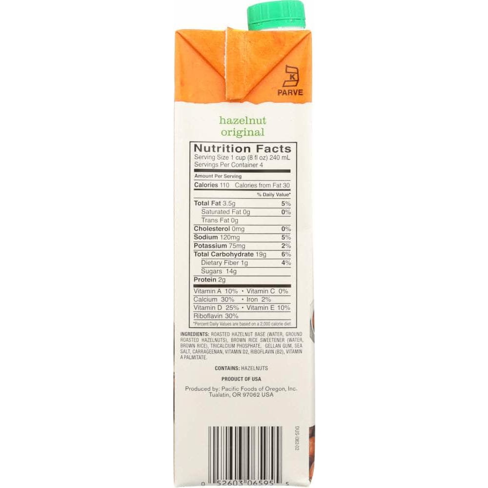 Pacific Foods Pacific Foods Hazelnut Non-Dairy Beverage Original, 32 oz