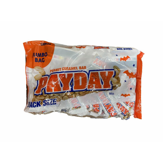 PAYDAY PAYDAY, Peanut Caramel Snack Size Candy Bars, Halloween, 20.3 oz, Jumbo Bag
