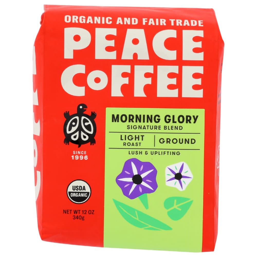 PEACE COFFEE: Coffee Grnd Morning Glory 12 OZ - Grocery > Beverages > Coffee Tea & Hot Cocoa - PEACE COFFEE