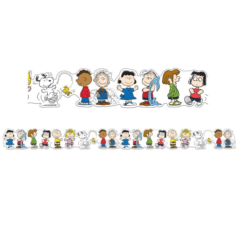 Peanuts Character Lineup Trim Extra Wide Die-Cut (Pack of 10) - Border/Trimmer - Eureka