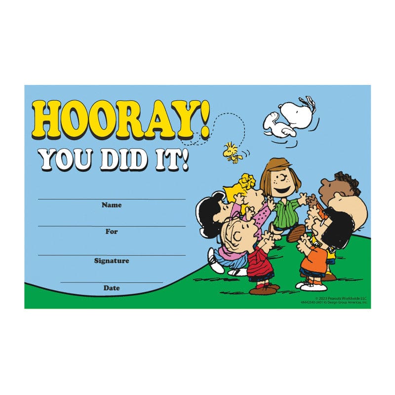 Peanuts Recognition Awards (Pack of 10) - Awards - Eureka