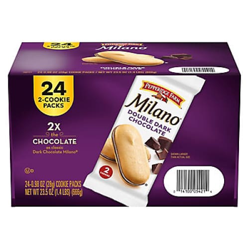 Pepperidge Farm Double Dark Chocolate Milano Cookies 24 pk. - Home/Grocery/Snacks/Cookies/ - Pepperidge Farm