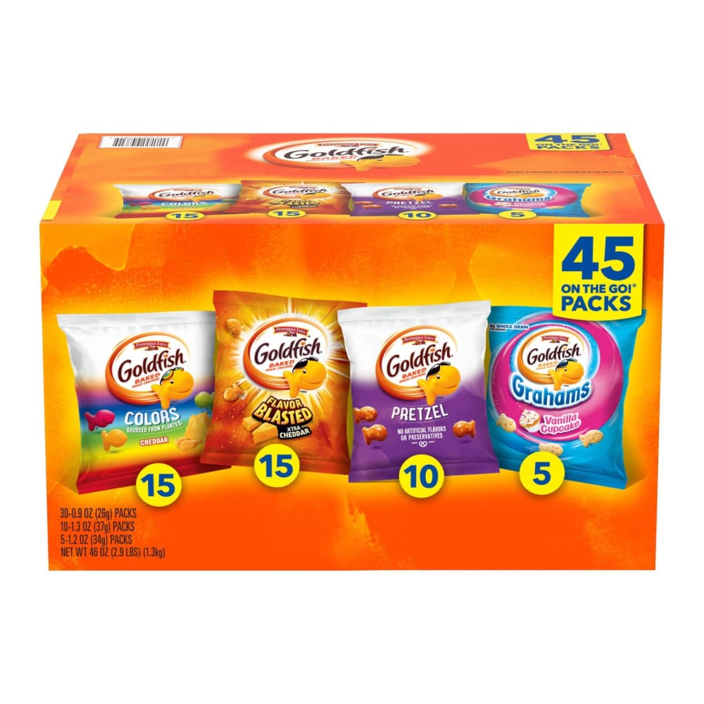 Pepperidge Farm Pepperidge Farm Goldfish Crackers Sweet & Savory Variety Snack Packs 45 pk. - Home/Grocery Household & Pet/Canned & Packaged