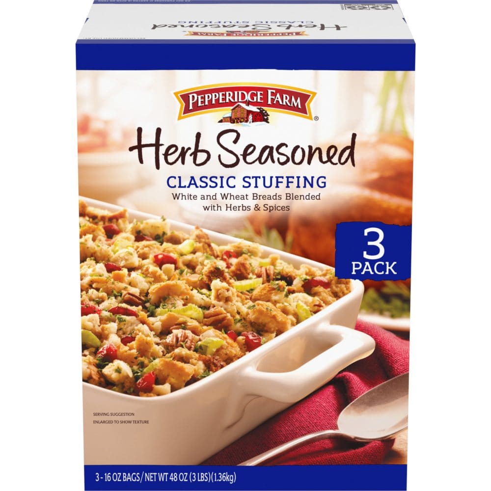 Pepperidge Farm Herb Seasoned Stuffing (16 oz. 3 pk.) - Limited Time Buys - Pepperidge