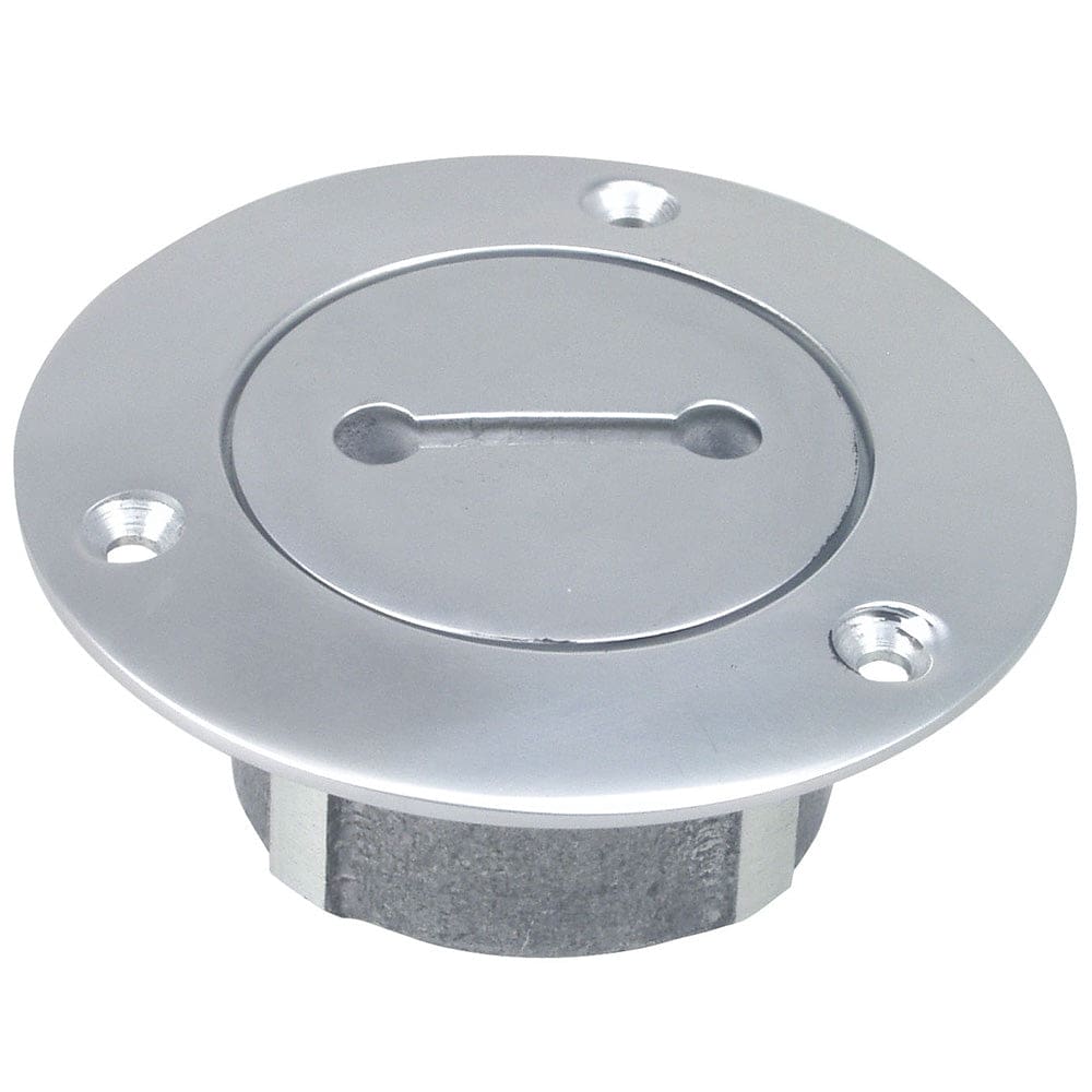 Perko 1 Chrome Unmarked Pipe Deck Plate - Marine Hardware | Deck Plates - Perko