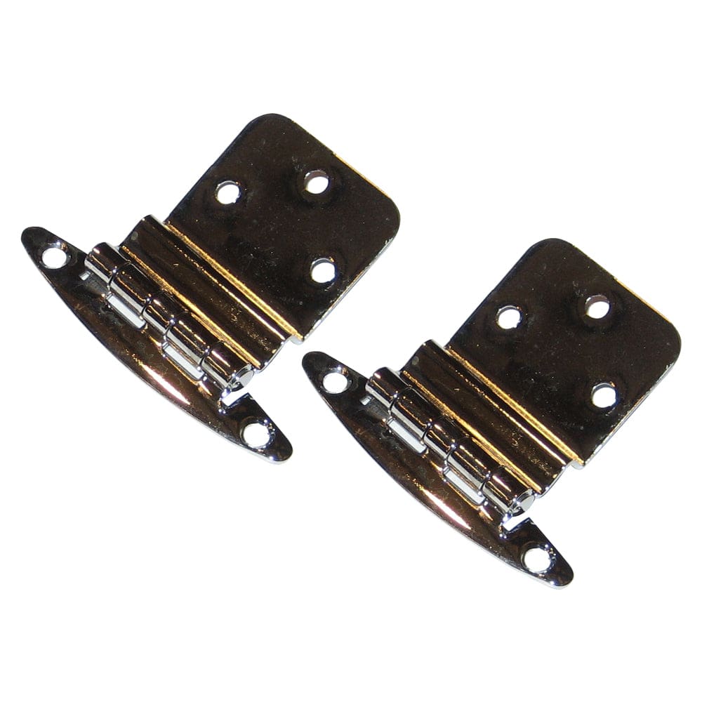 Perko Chrome Plated Brass 3/ 8 Inset Hinges - Marine Hardware | Hinges - Perko
