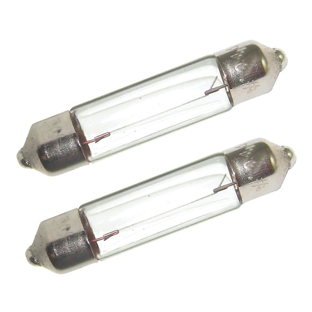 Perko Double Ended Festoon Bulbs - 12V 10W.74A - Pair (Pack of 2) - Lighting | Bulbs - Perko