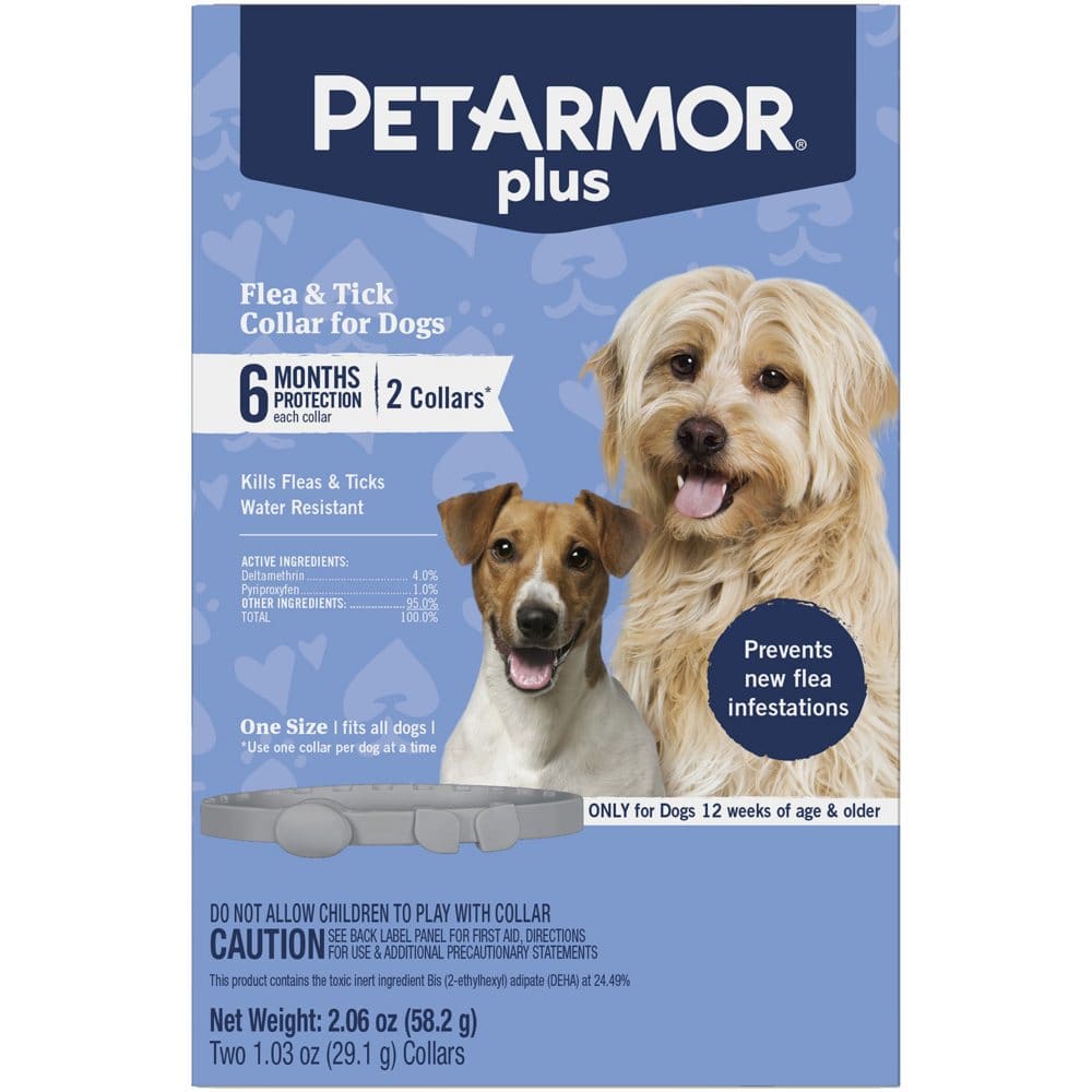 PetArmor Flea & Tick Collar for Dogs (6 Months Protection 2 collars) - Flea & Tick Care - PetArmor