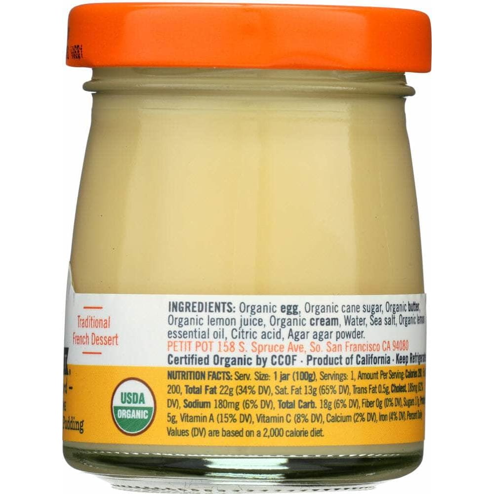 Petit Pot Petit Pot Pot de Crème Organic French Pudding Lemon Curd, 3.50 oz
