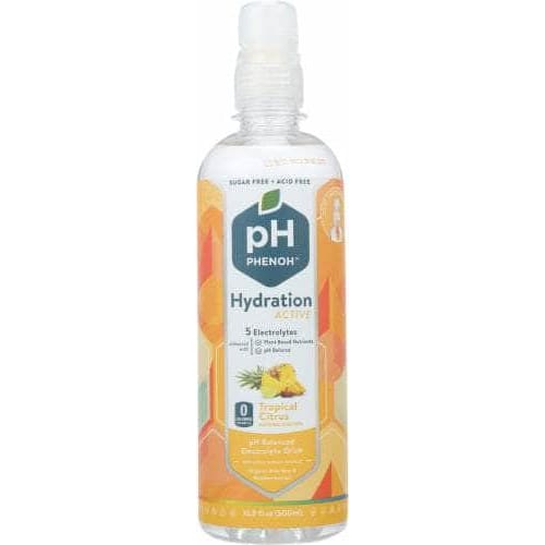 Phenoh Phenoh Alkaline Hydration Beverage Energizing Tropical Citrus, 16.9 oz