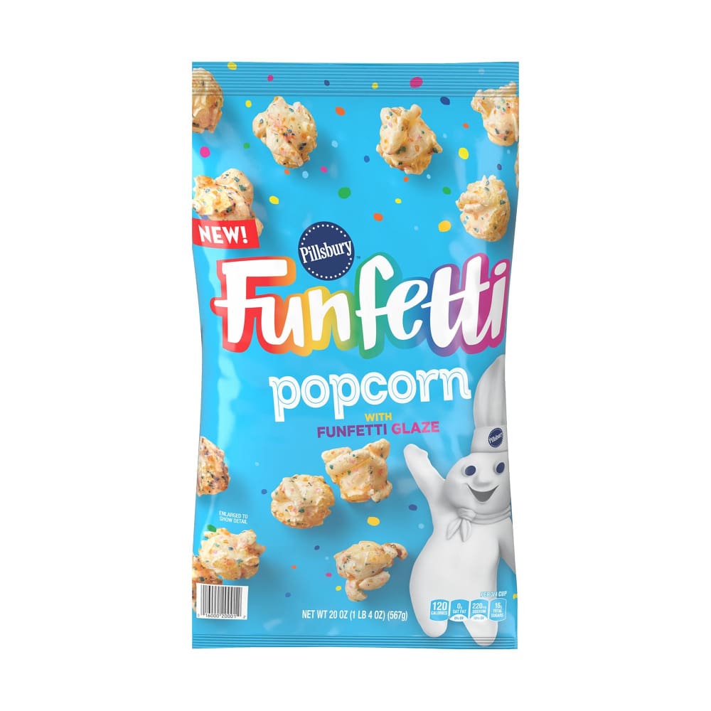Pillsbury Pillsbury Funfetti Popcorn 20 oz. - Home/Grocery Household & Pet/Canned & Packaged Food/Snacks/Salty Snacks/ - Pillsbury