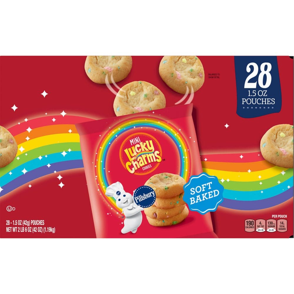 Pillsbury Soft Baked Lucky Charms Mini Cookies (28 pk.) - Limited Time Snacks - ShelHealth