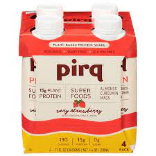 PIRQ: Plant Prtn Rtd Strwby 4Pk 44 FO (Pack of 2) - Vitamins & Supplements > Protein Supplements & Meal Replacements - PIRQ