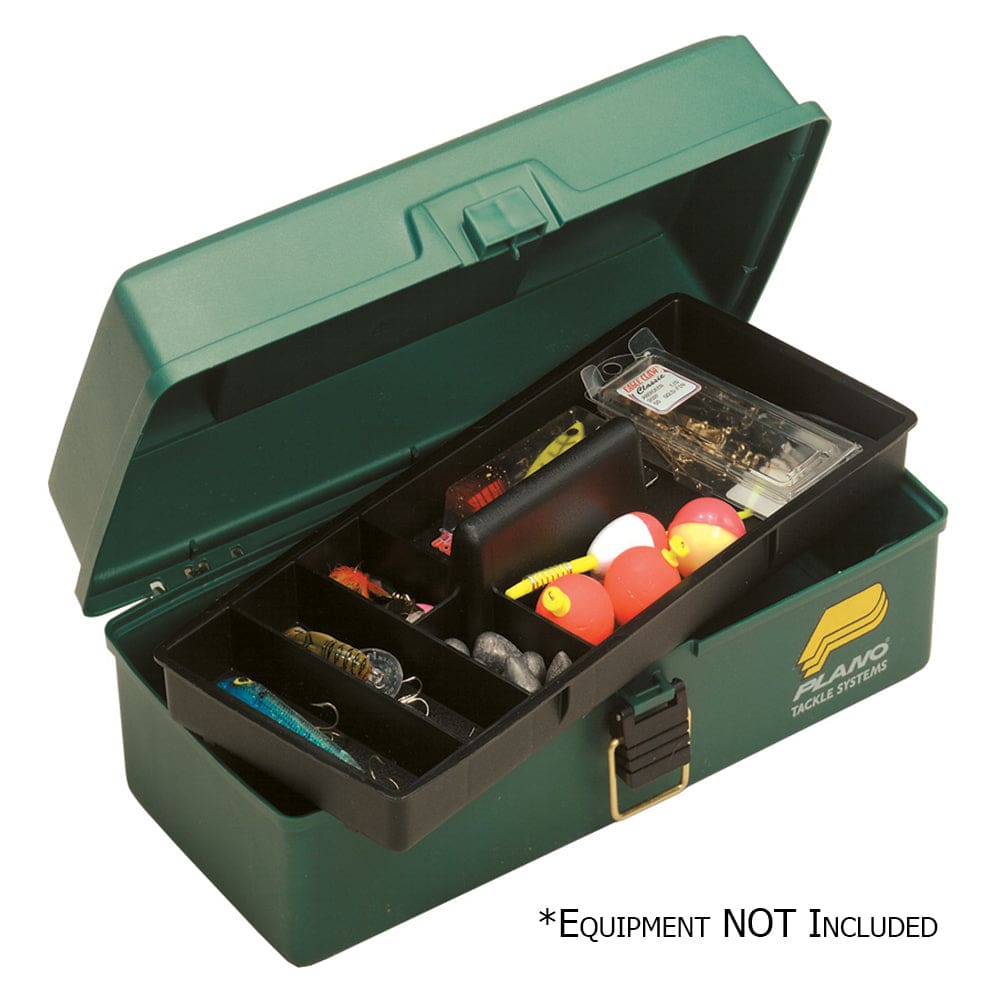 Plano One-Tray Tackle Box - Green - Outdoor | Tackle Storage - Plano