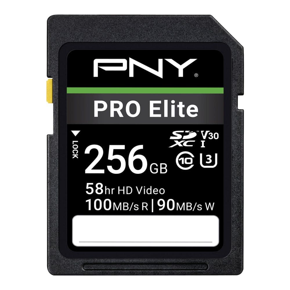 PNY PRO Elite Class 10 U3 V30 SDXC Flash Memory Card (Select Capacity) - Hard Drives & Storage - PNY