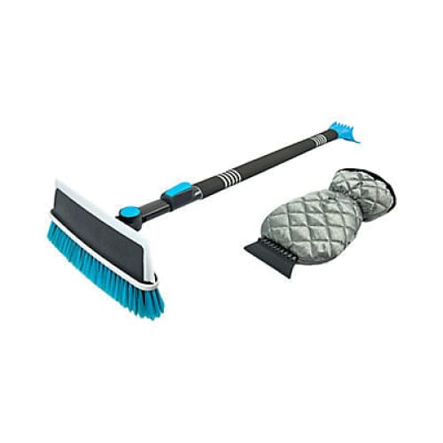 PolarXtreme 58 Extendable Car Snow Brush with Bonus Ice Scraper Mitt - Blue - Home/WOW Deals/Home Deals/ - PolarXtreme