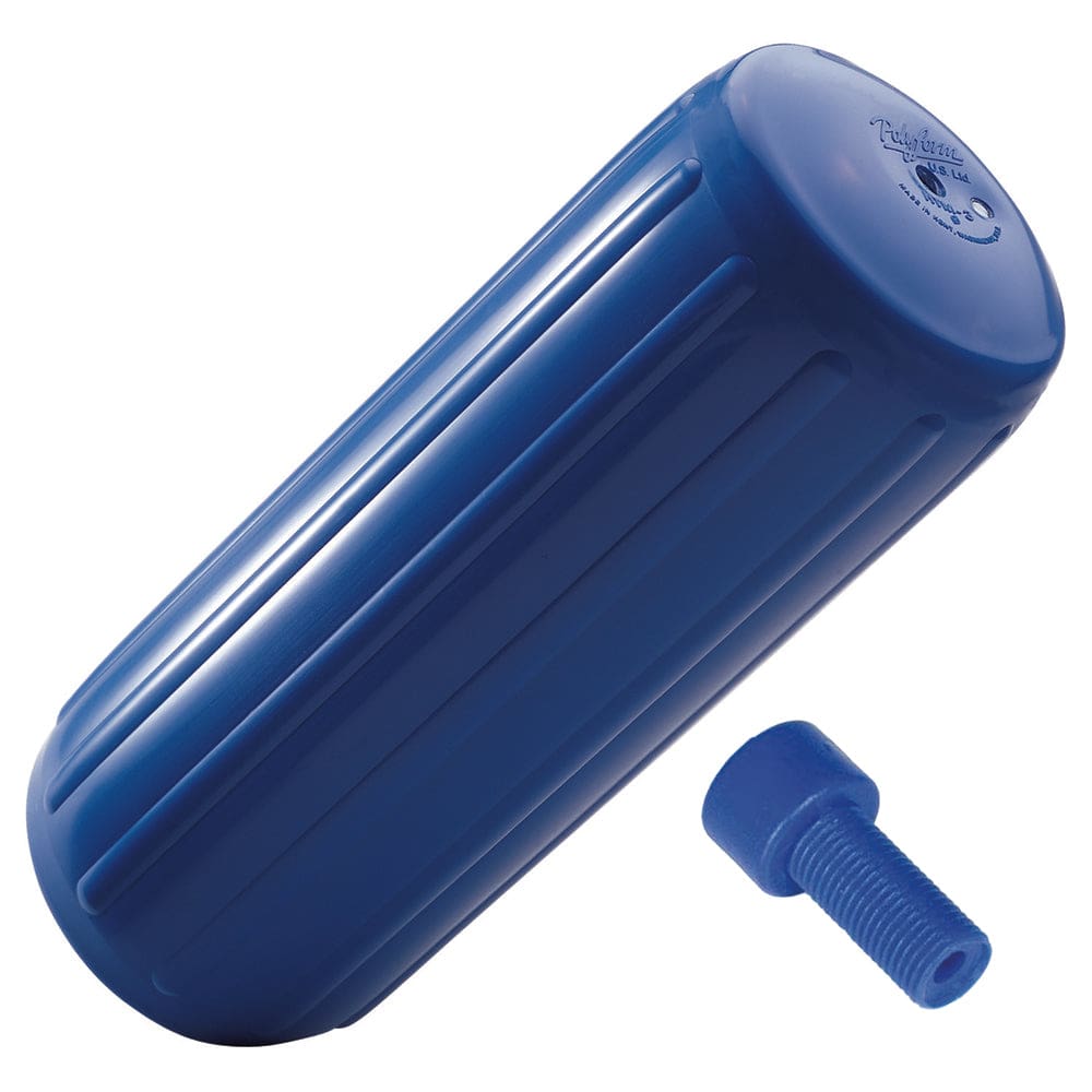Polyform HTM-4 Fender 13.5 x 34.8 - Blue w/ Adapter - Anchoring & Docking | Fenders - Polyform U.S.