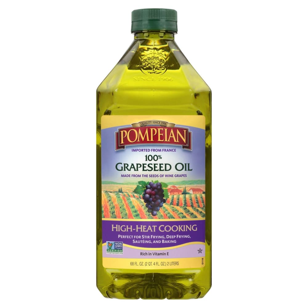 Pompeian Pompeian 100% Grapeseed Oil For High-Heat Cooking 68 fl. oz. - Home/Grocery Household & Pet/Canned & Packaged Food/Sauces