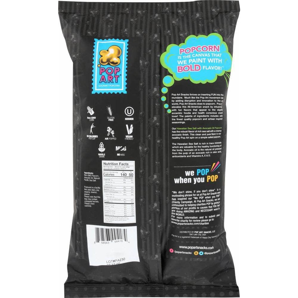 Pop Art Pop Art Popcorn Sea Salt With Avocado Oil, 4 oz