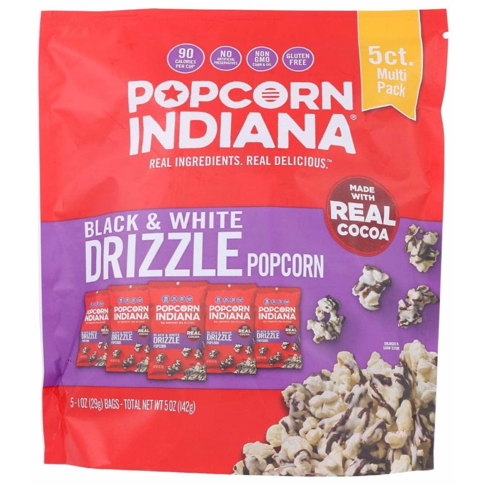 popcorn indiana black & white drizzlecorn 17 oz