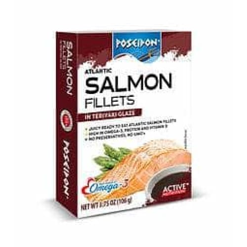 POSEIDON Grocery > Pantry > Meat Poultry & Seafood POSEIDON: Salmon Fillet Teriyaki, 3.75 oz