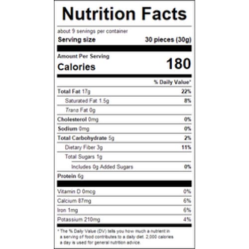 Prepack Roasted No Salt Almonds 9oz (Case of 12) - Snacks/Bulk Party Packs - Prepack