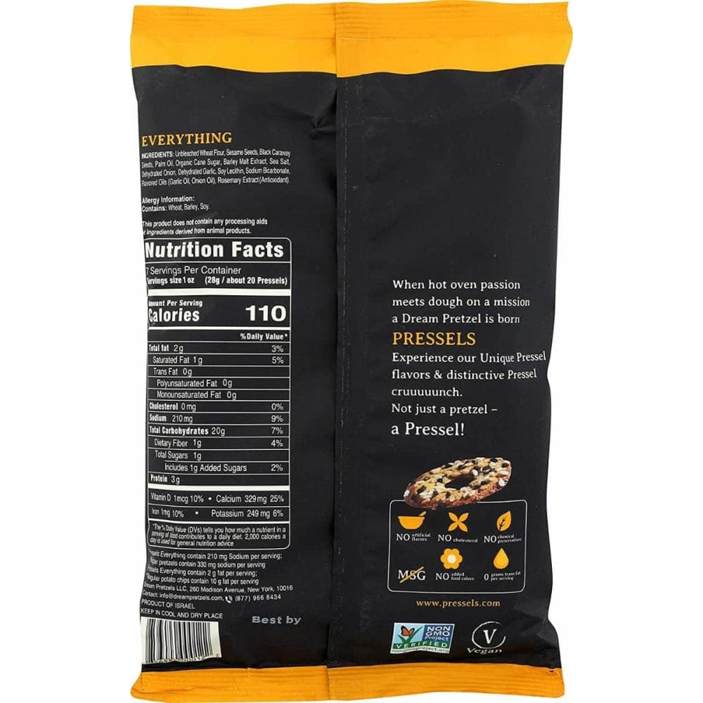 PRESSELS Grocery > Snacks > Chips PRESSELS: Baked Everything Thin & Crispy Pretzel Chips, 7.1 oz