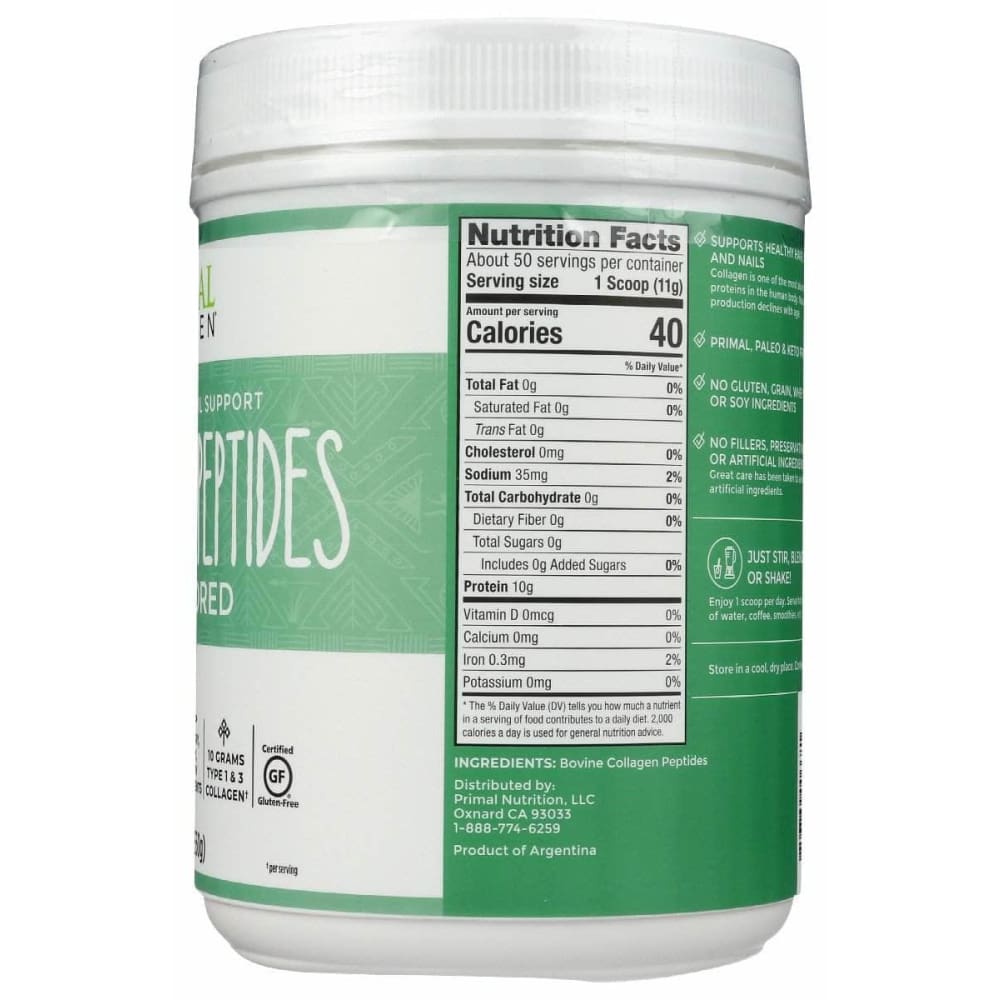 PRIMAL KITCHEN Primal Kitchen Collagen Peptides Unflavo, 1.2 Lb