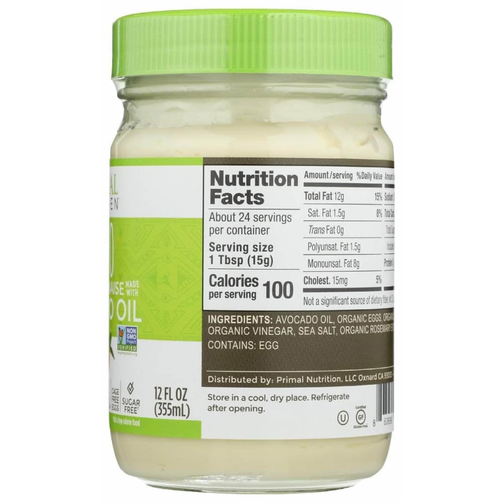 PRIMAL KITCHEN Primal Kitchen Mayo Avocado Oil, 12 Oz