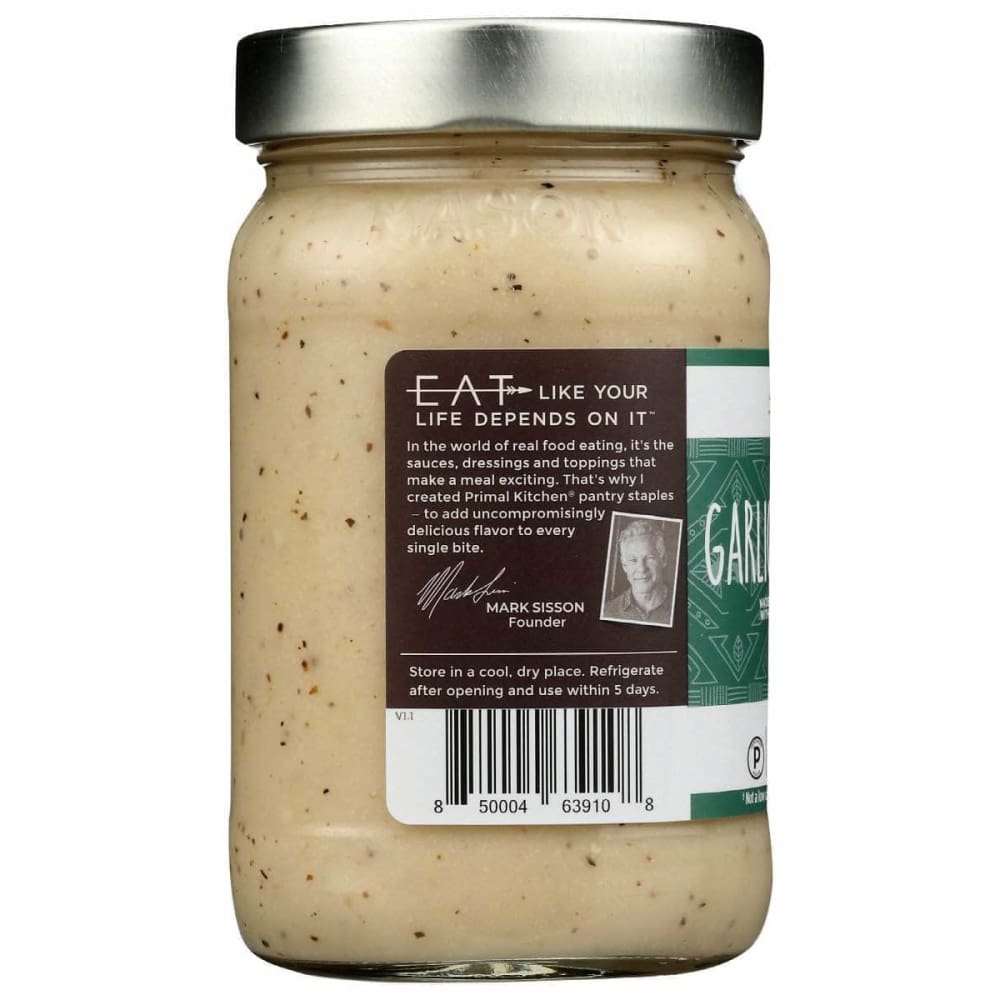 PRIMAL KITCHEN Primal Kitchen Sauce Rstd Grlc Alfrdo Nd, 15.5 Oz